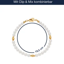 Armband CHRISTA Clip & Mix gold