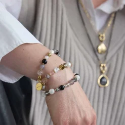 Armband HOPE silber/grau