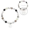 Armband HOPE silber/grau mit persönlicher Gravur