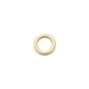 Edelstahlring gold klein flach
