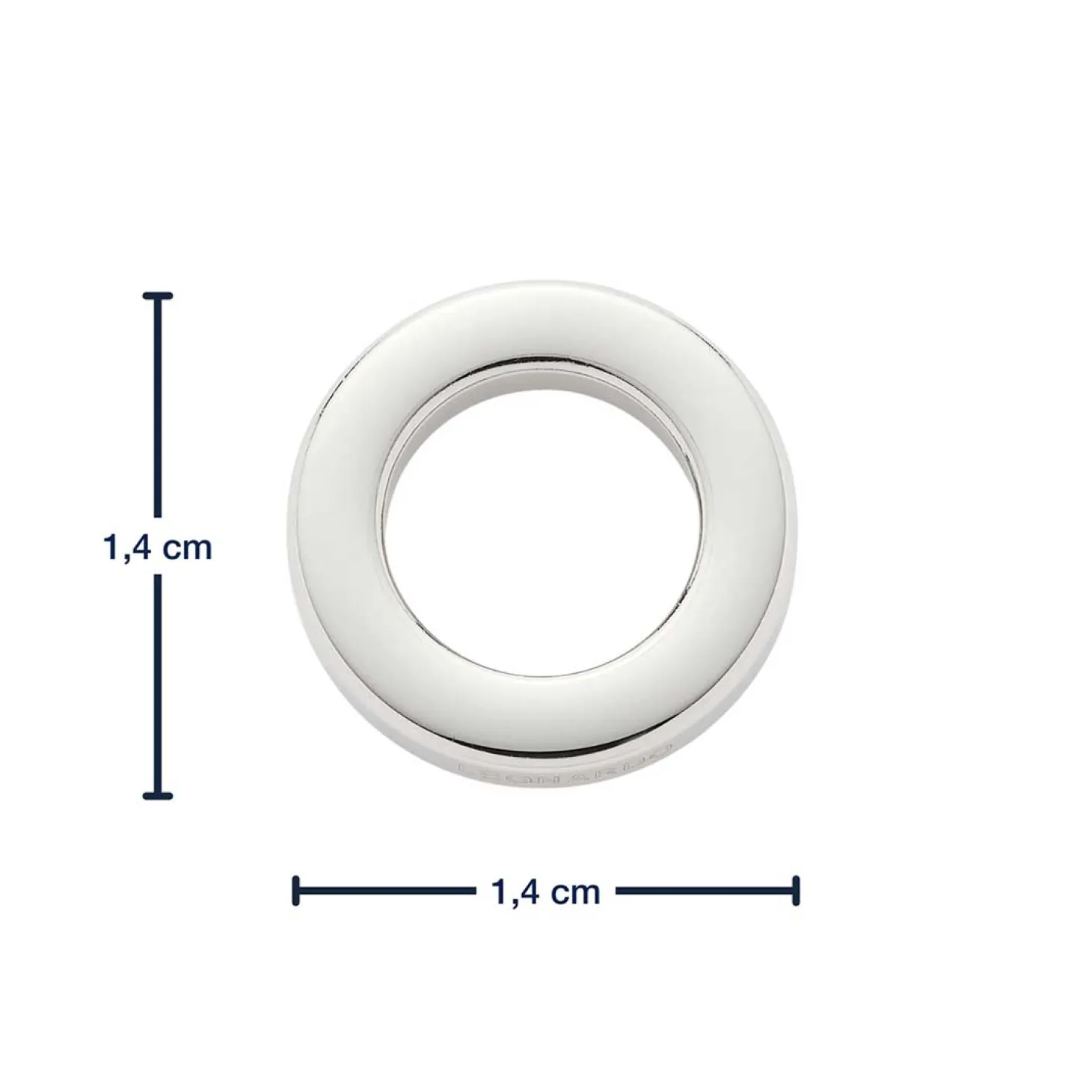 Edelstahlring klein flach