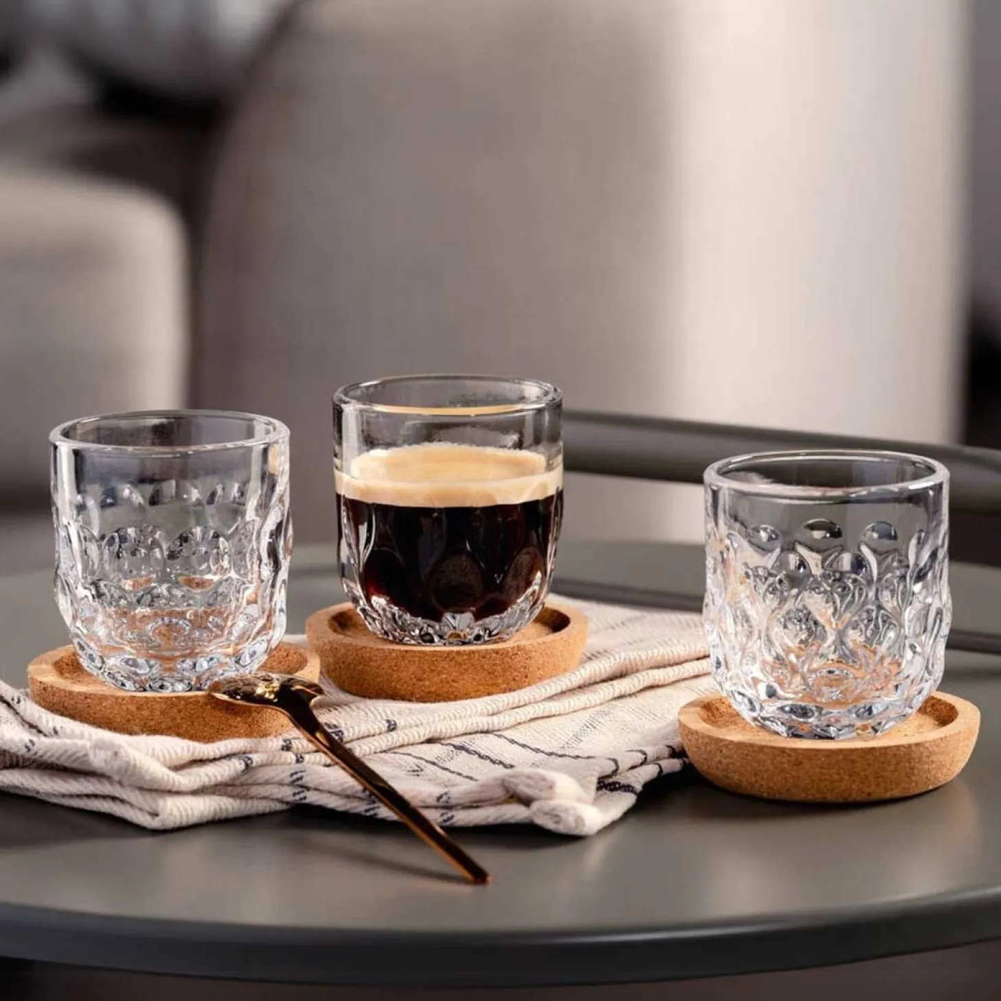 Espressoglas GOCCE 90ml 2. Variante 2er-Set
