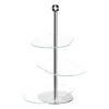 Etagere CENA silber asymetrisch 3-teilig