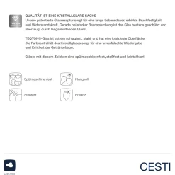 Glasset CESTI 8-teilig + Poliertuch