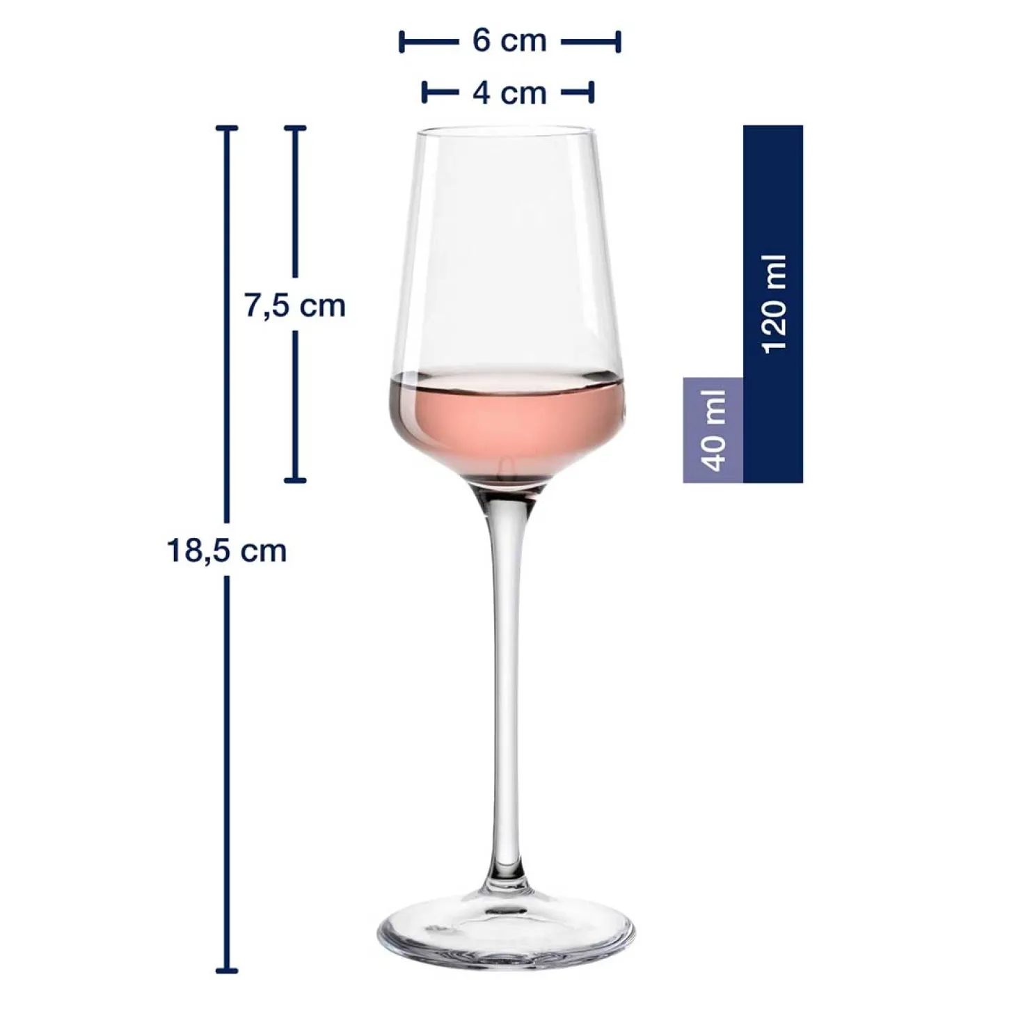 Grappaglas PUCCINI 120 ml 6er-Set