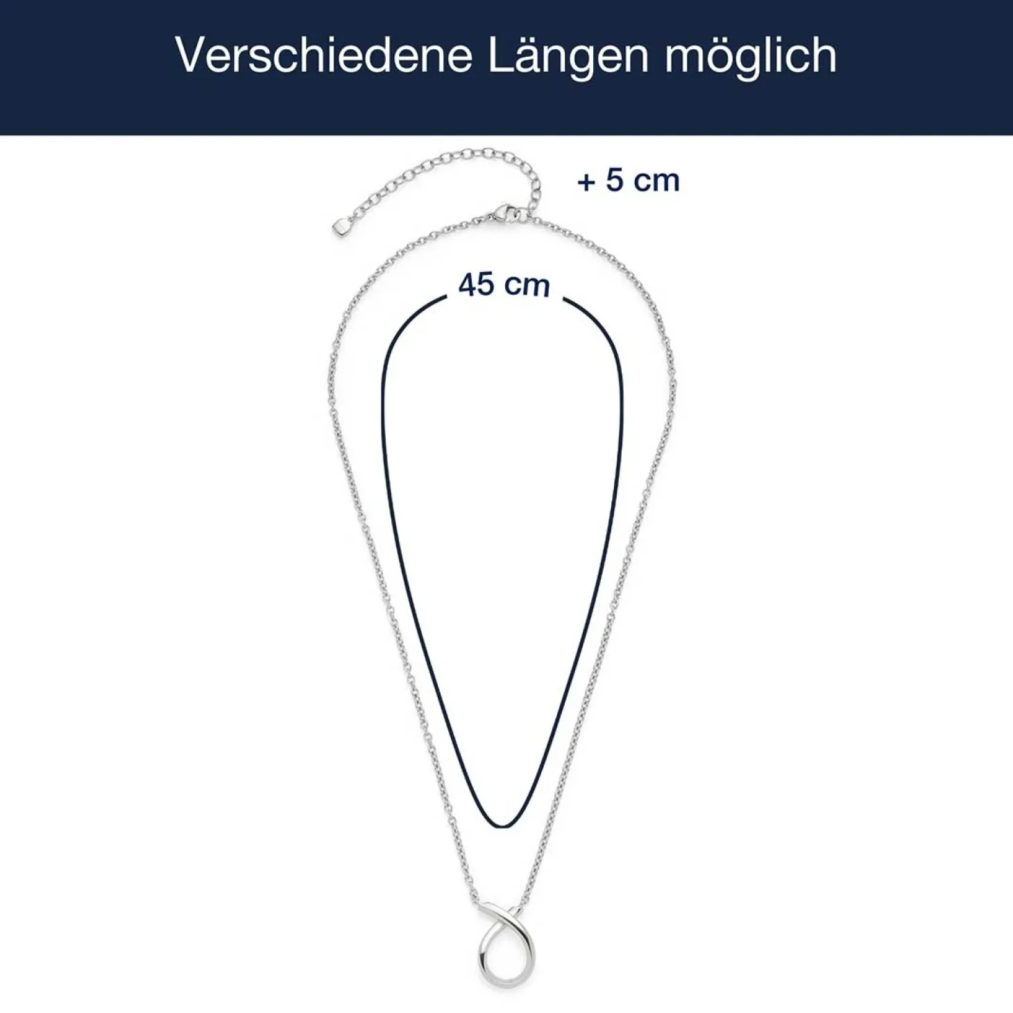 Halskette ANJA 45 cm Clip & Mix