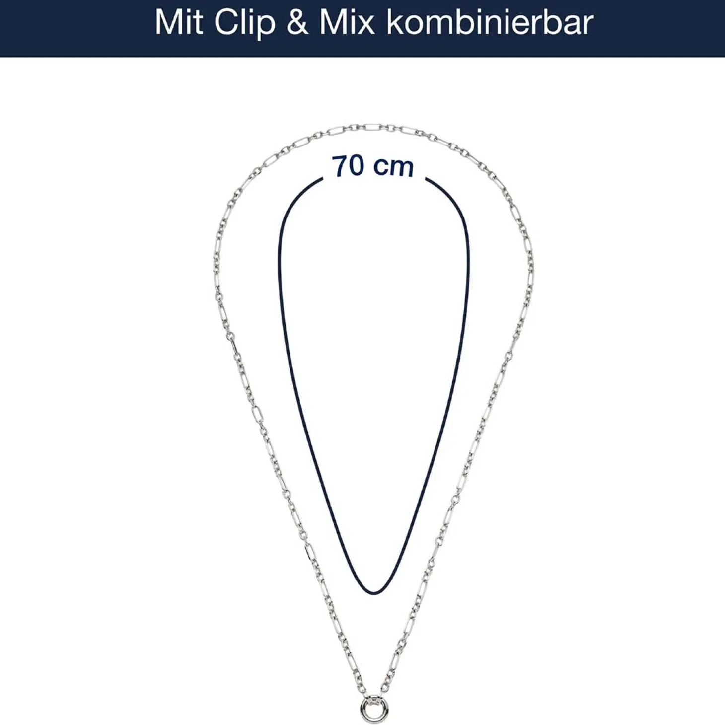 Halskette NINON 70 cm Clip & Mix
