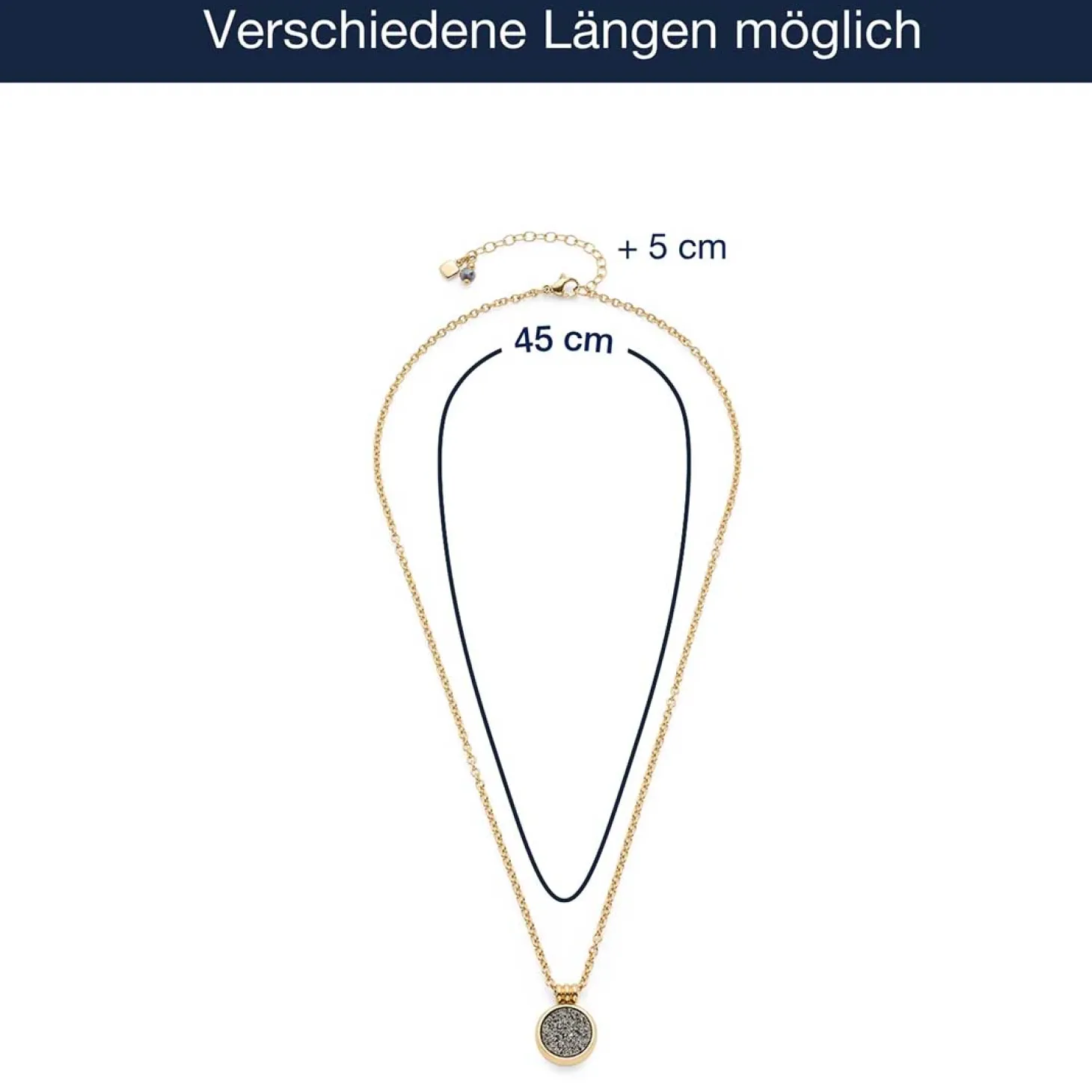 Halskette ODELLE 45 cm gold