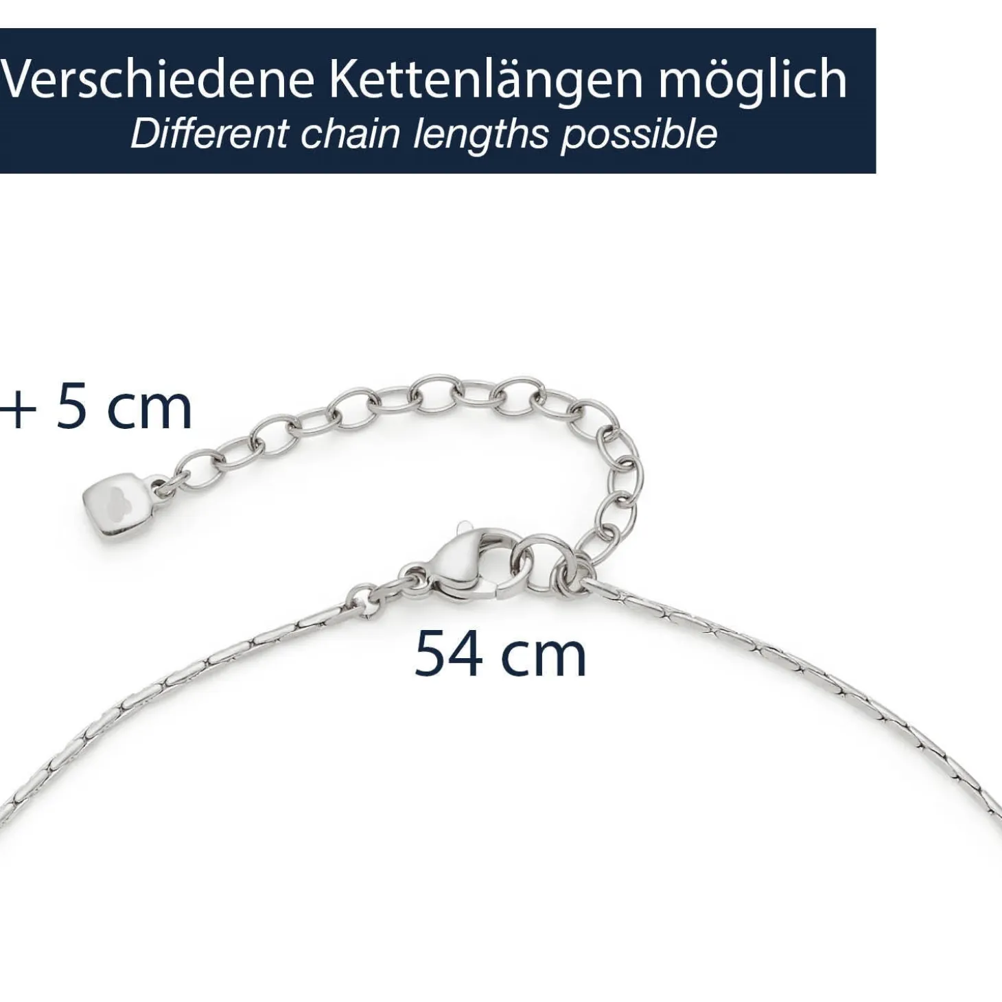 Halskette PILEA 45 cm mit persönlicher Gravur