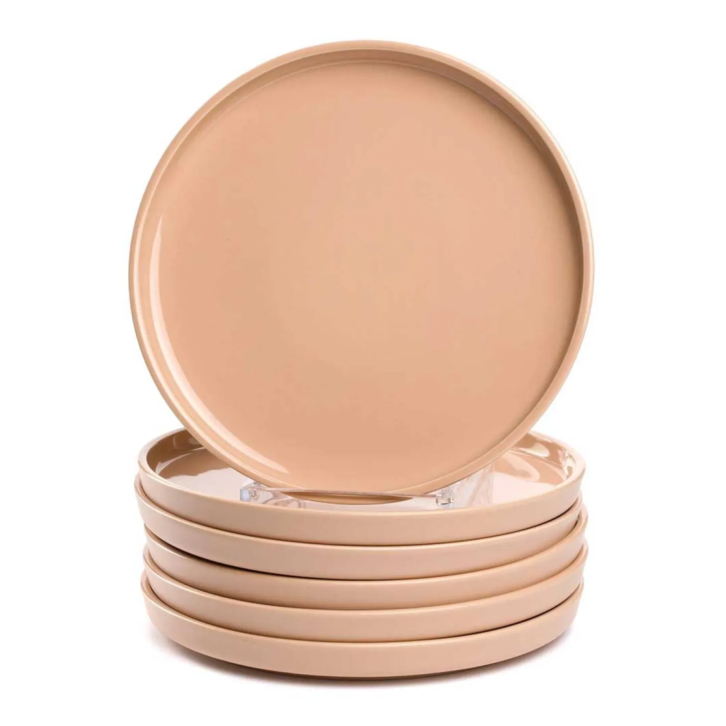 Keramikteller ROMA 22 cm apricot 6er-Set
