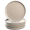 Keramikteller ROMA 27 cm beige 6er-Set
