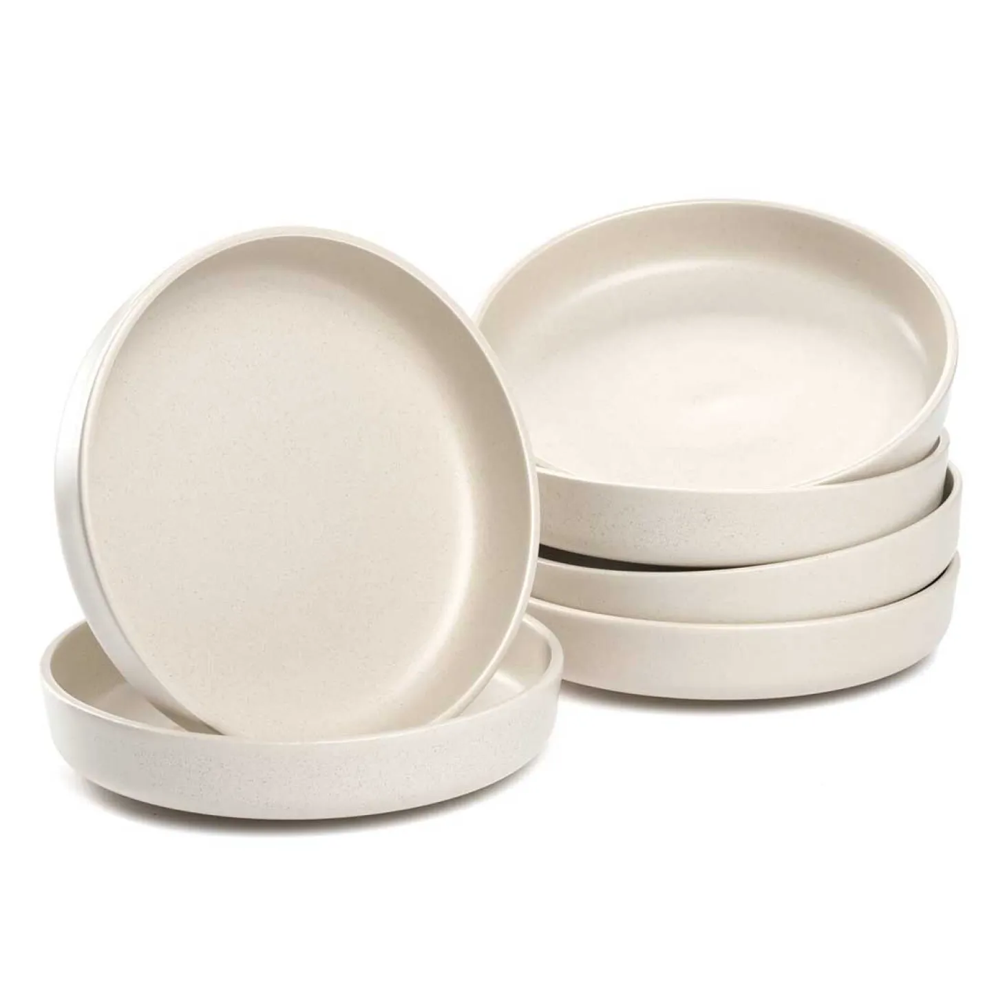 Keramikteller ROMA 20 cm creme tief 6er-Set