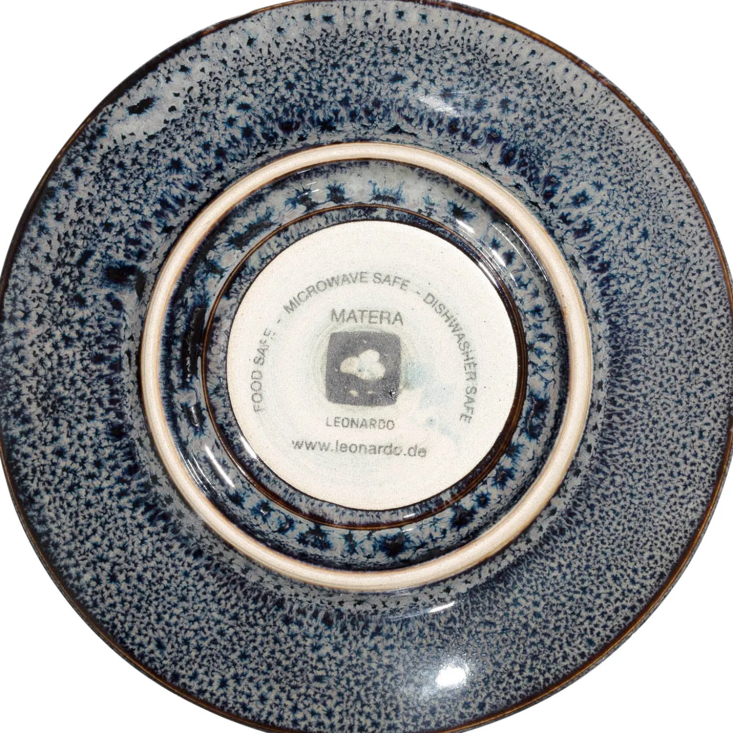 Keramikuntertasse MATERA 11 cm anthrazit 4er-Set