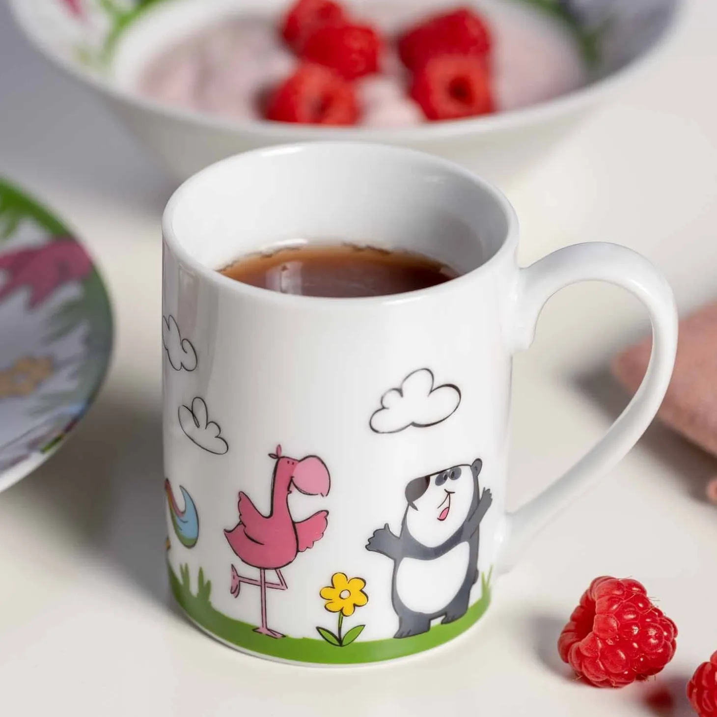Kindergeschirr BAMBINI Einhorn/Panda/Flamingo 3-teilig