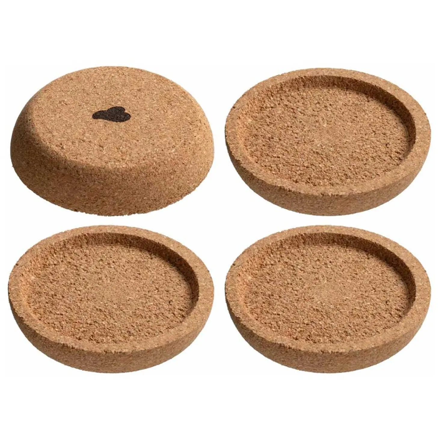 Korkuntersetzer GOCCE 6 cm 4er-Set