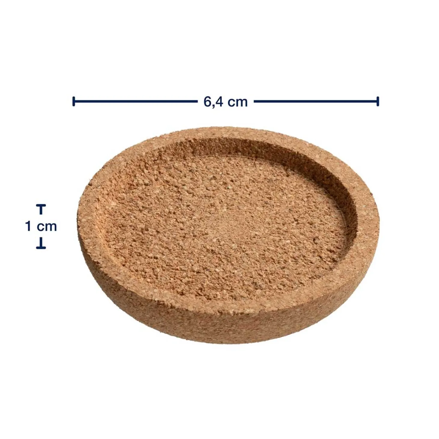 Korkuntersetzer GOCCE 6 cm 4er-Set