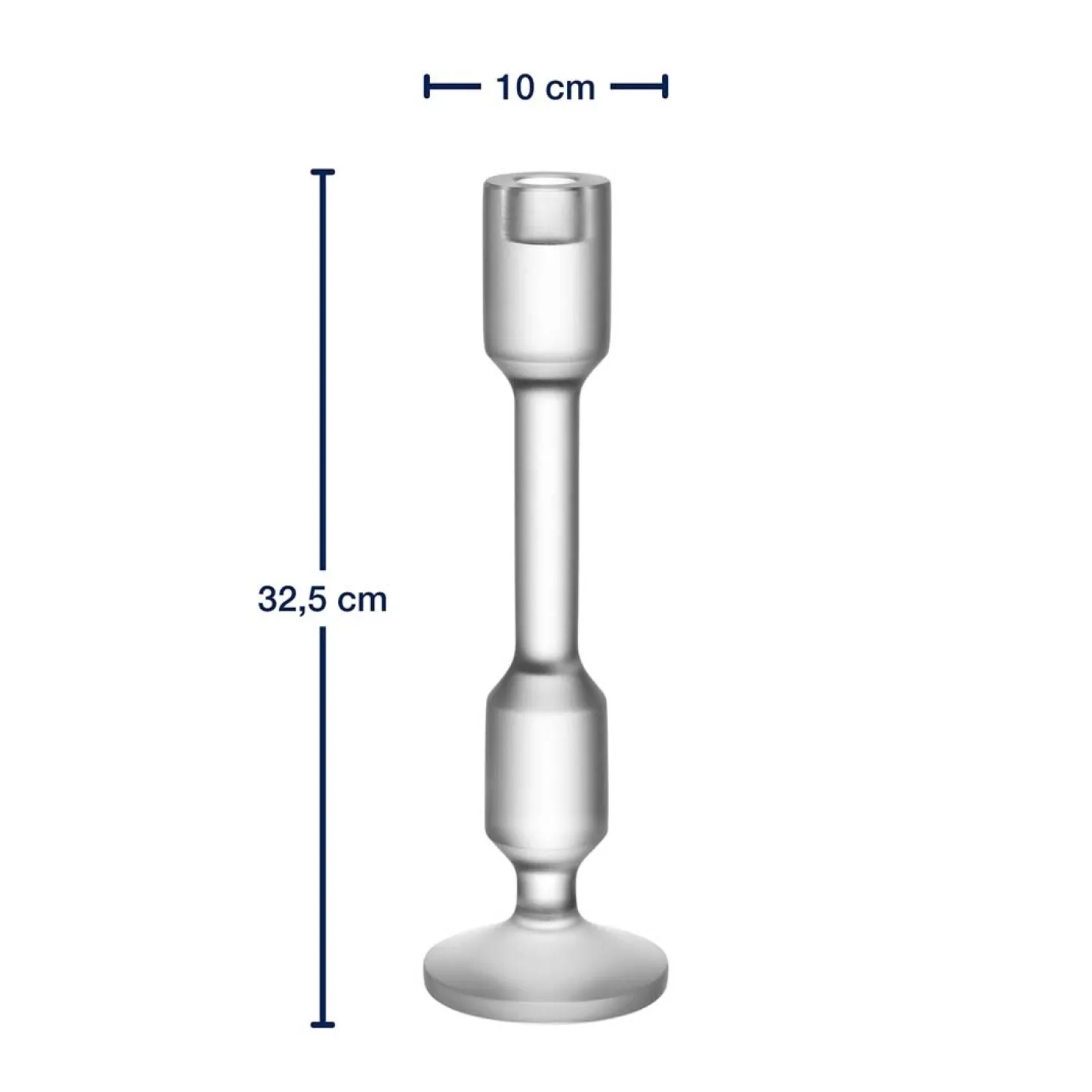 Leuchter RIALTO 33 cm satiniert