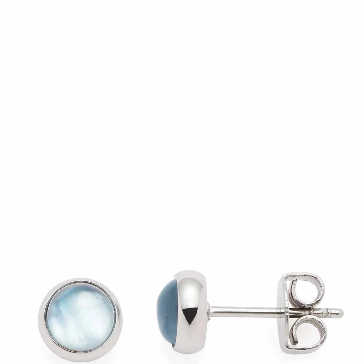 Ohrstecker BEA grau blau