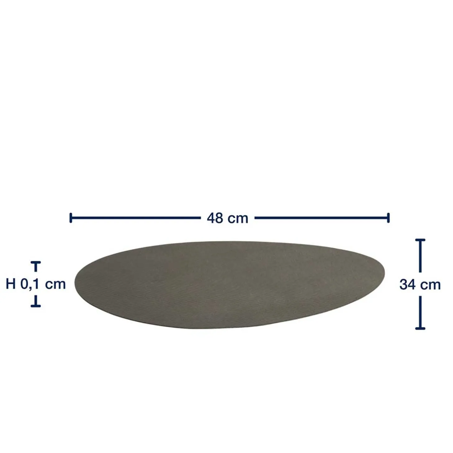 Platzset GOCCE 34 x 48 cm grau