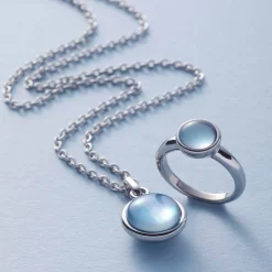 Ring Bea 20 grau blau