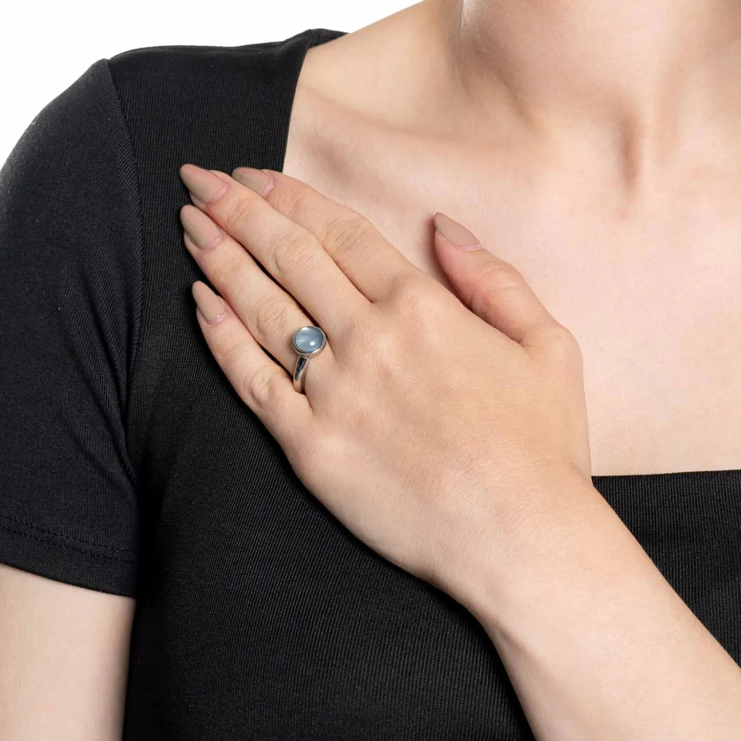 Ring BEA 18 grau blau