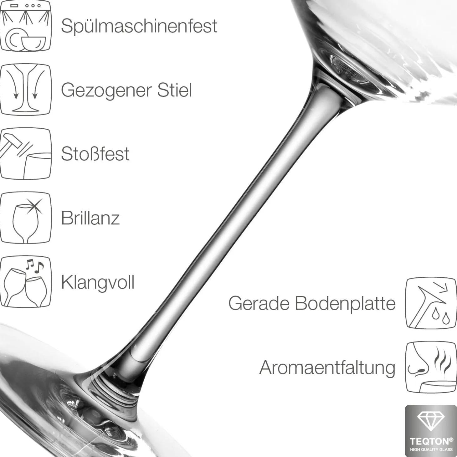 Rotweinglas PUCCINI 750 ml mit persönlicher Gravur
