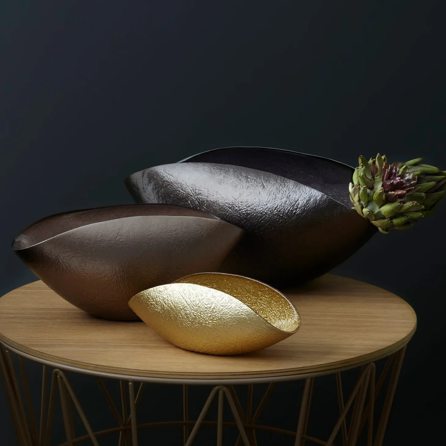 Schale COMO braun 38 cm x 20 cm