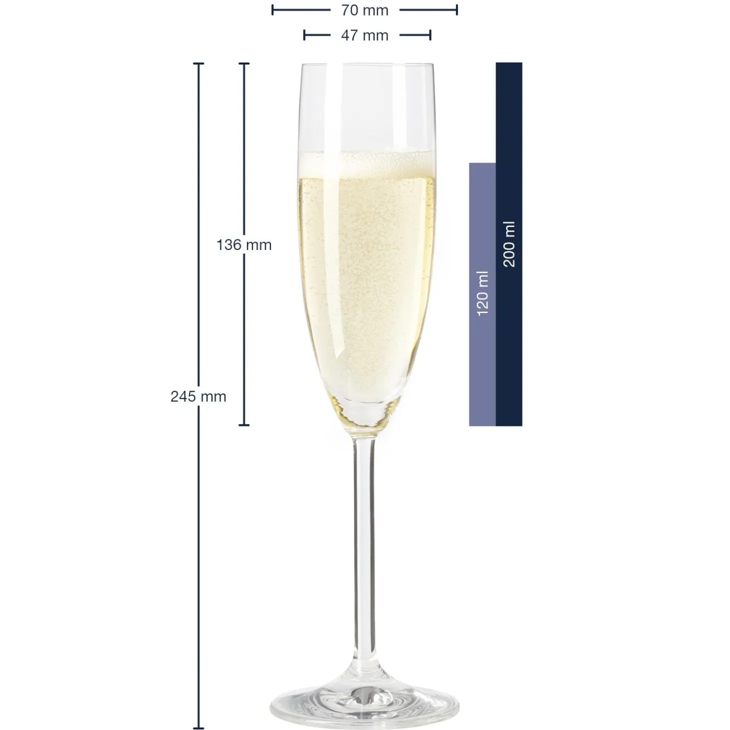 Sektglas DAILY 200 ml 6er-Set