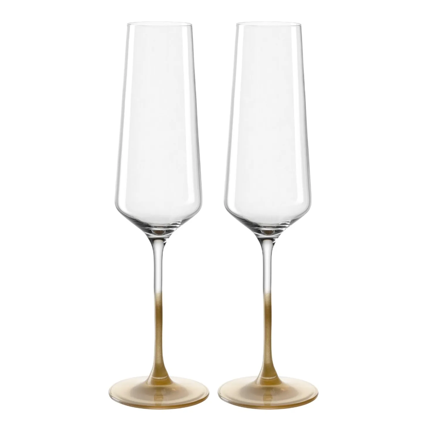 Sektglas PUCCINI 280 ml gold 2er-Set