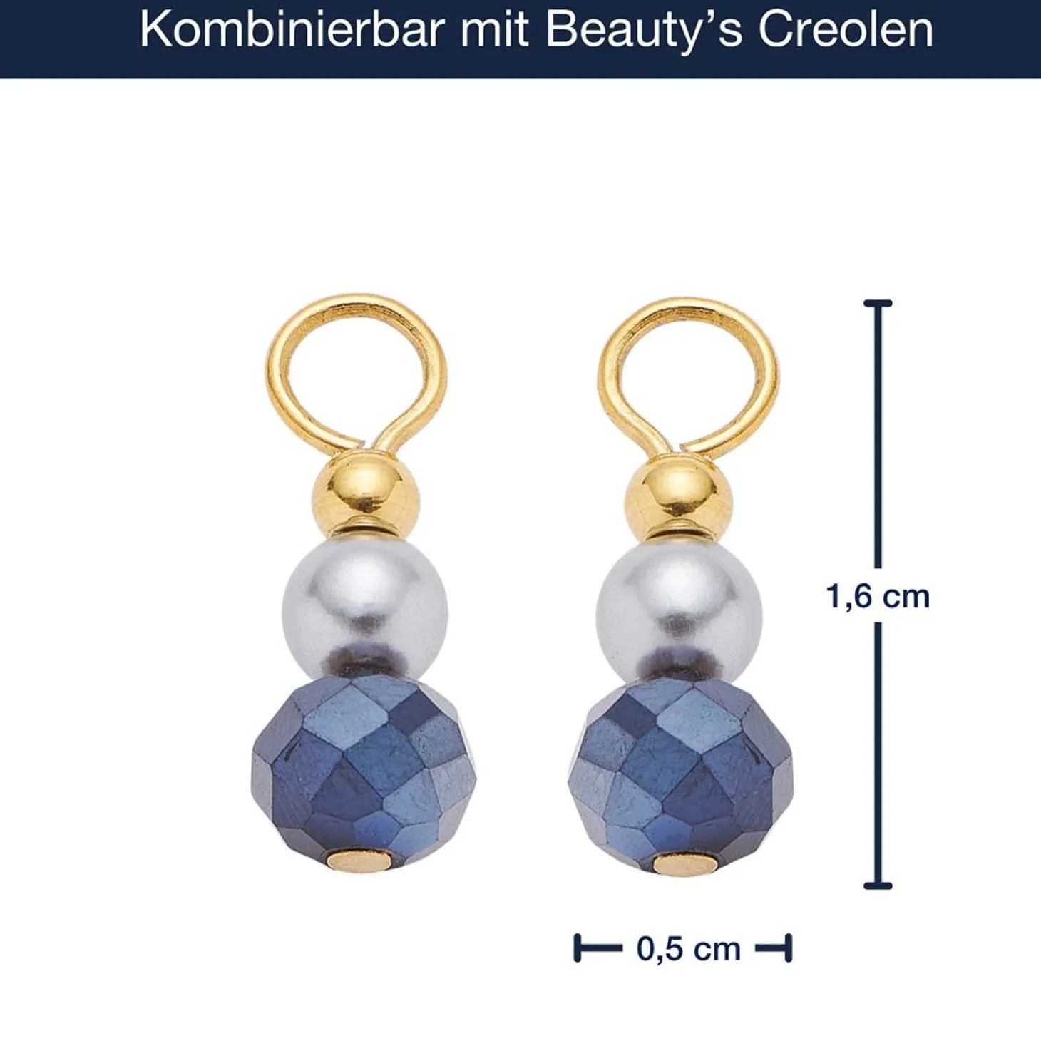 Set/2 Anhänger ALINE gold Beauty's