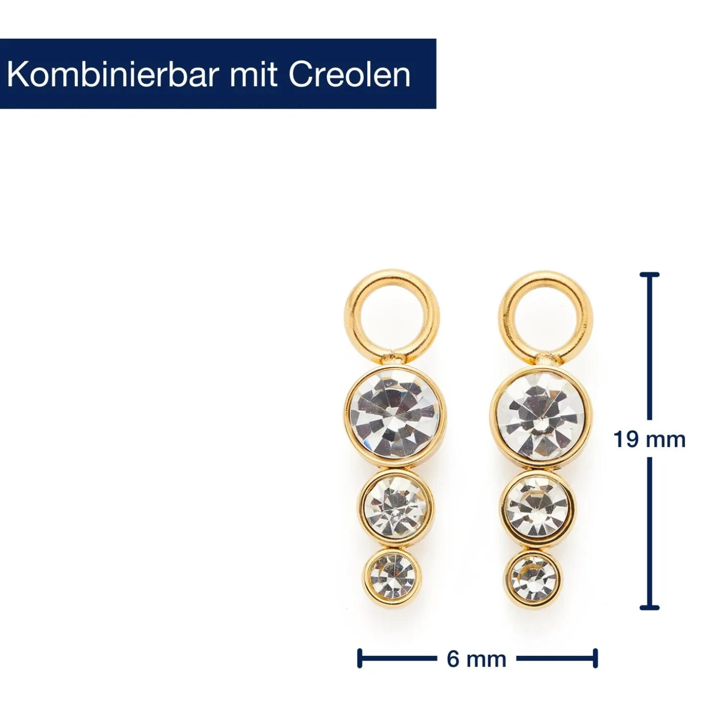 Set/2 Anhänger ZELDA gold Beauty's