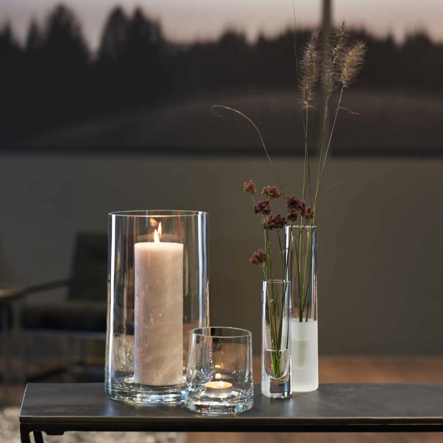 Solifleurvase NOVARA 30 cm satiniert