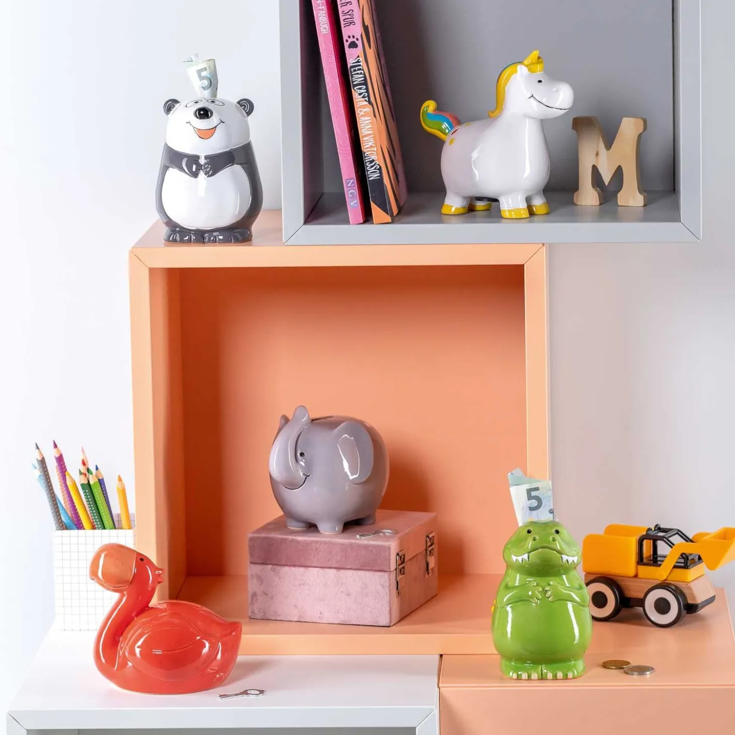 Spardose BAMBINI 14 cm Einhorn
