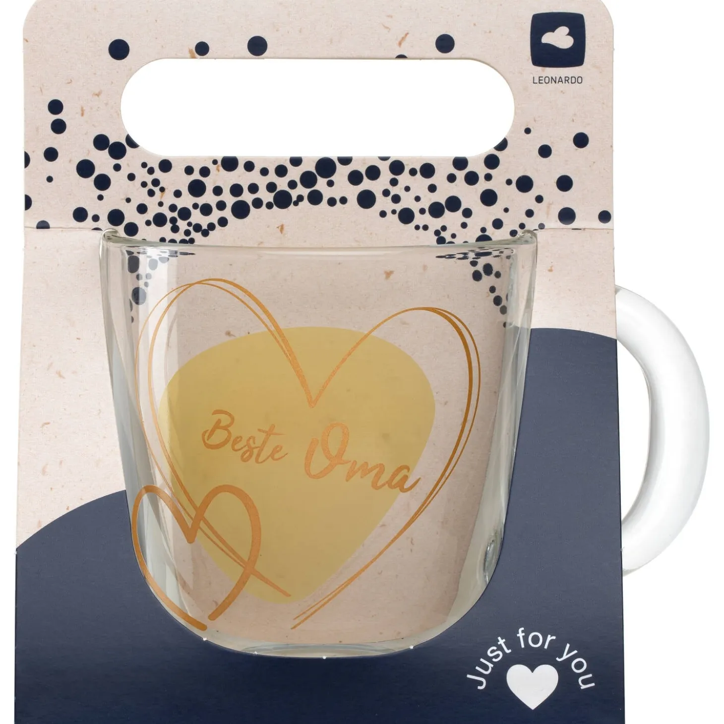 Tasse EMOZIONE 400 ml gelb 'Beste Oma'