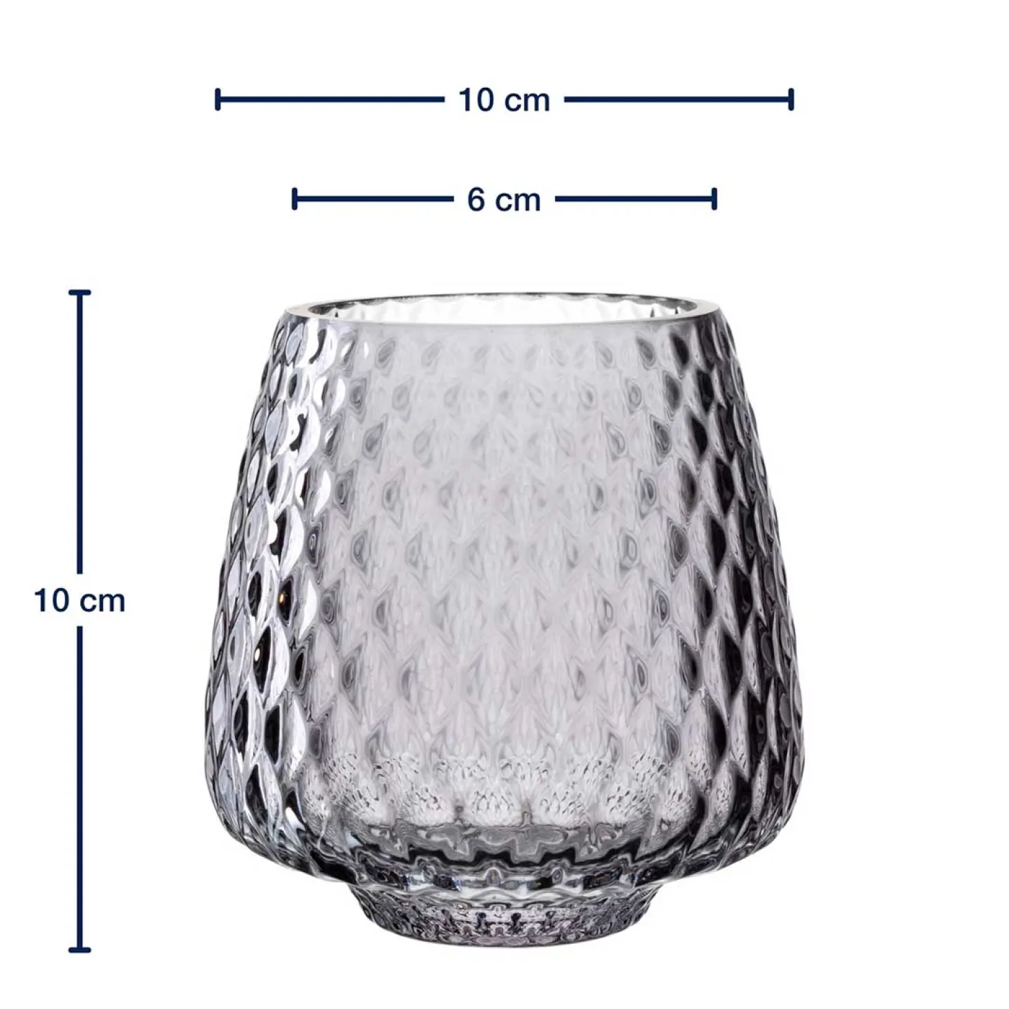 Tischlicht GIULIA 10 cm grau
