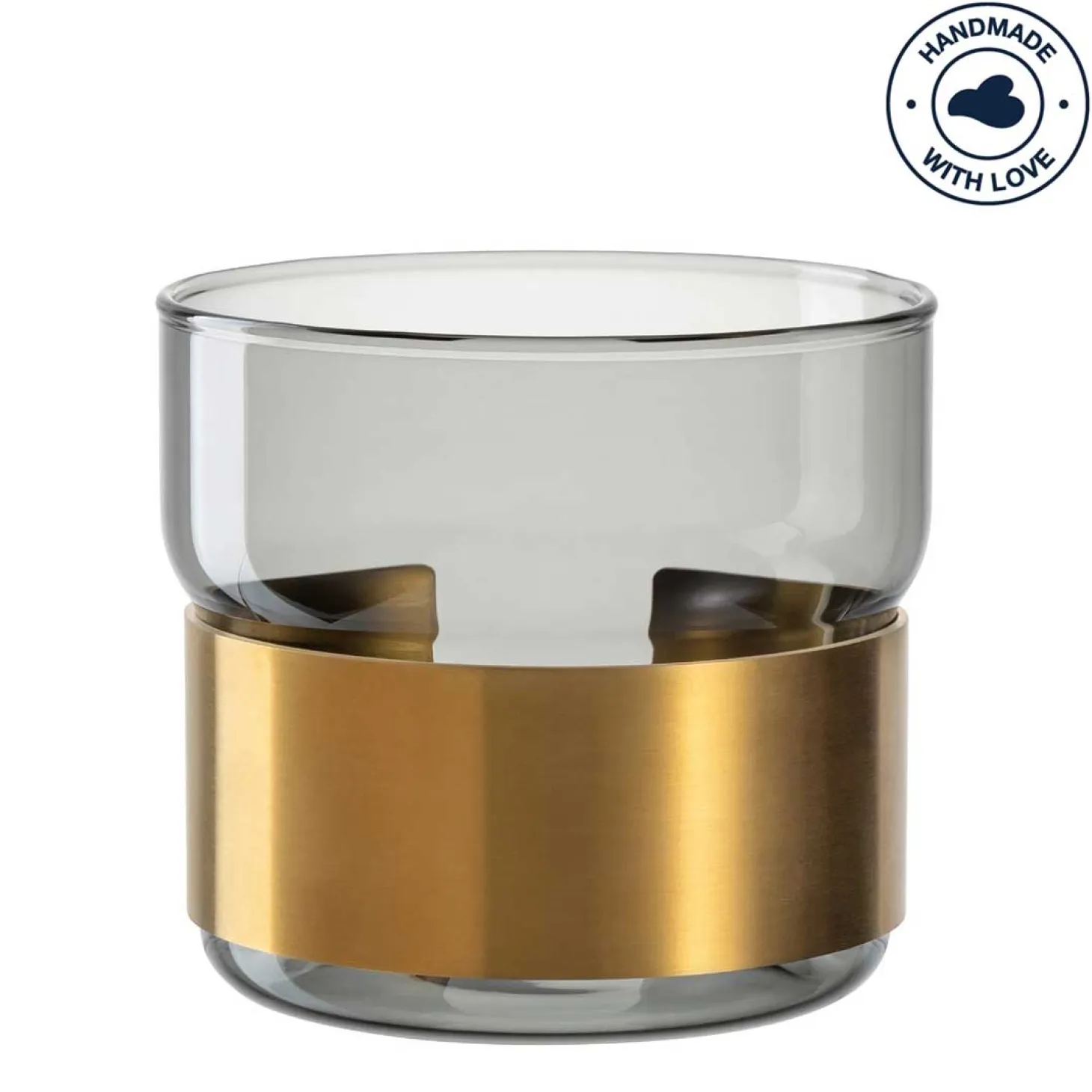 Tischlicht SILENZIO 9 cm grau
