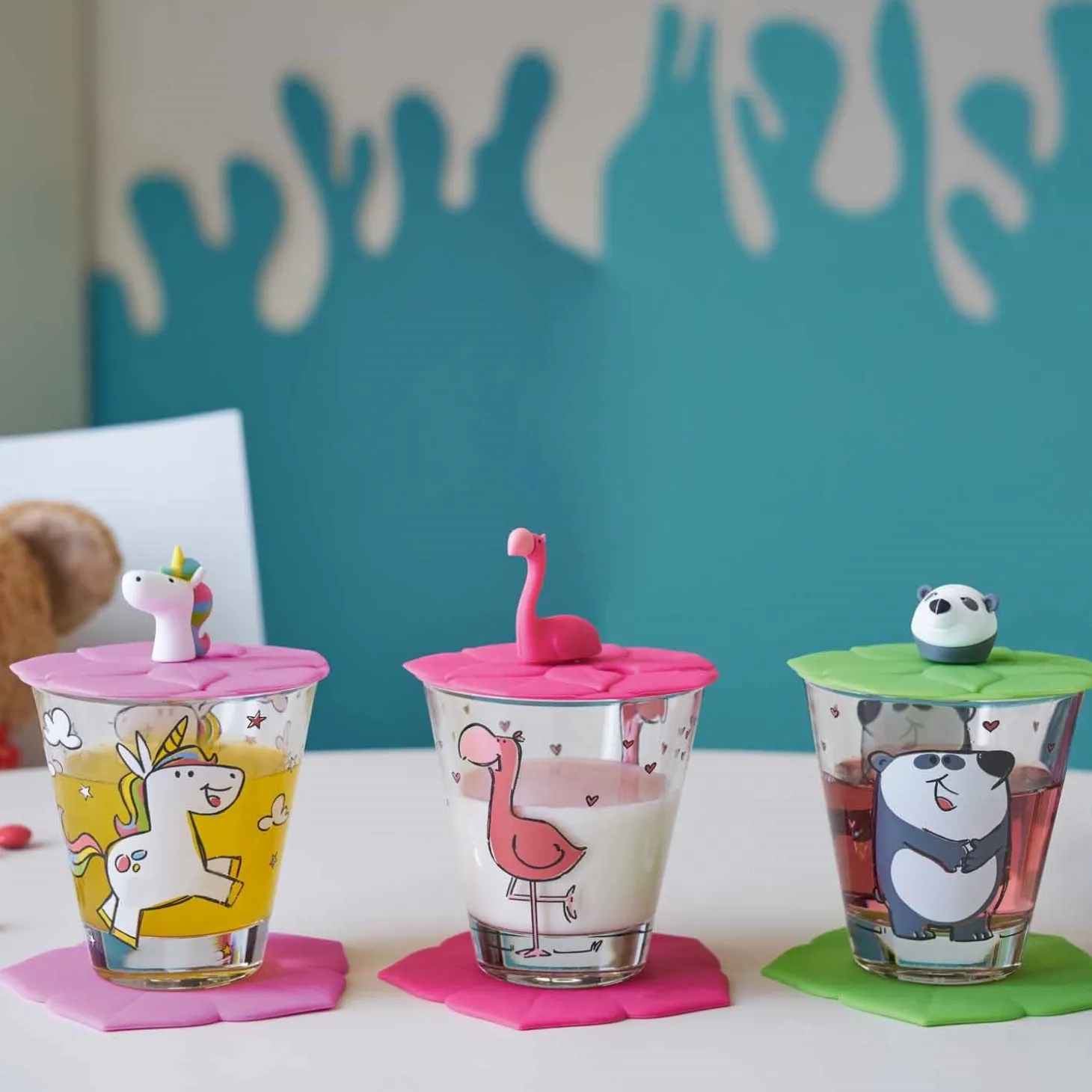 Trinkglas BAMBINI 215 ml Flamingo 6er-Set