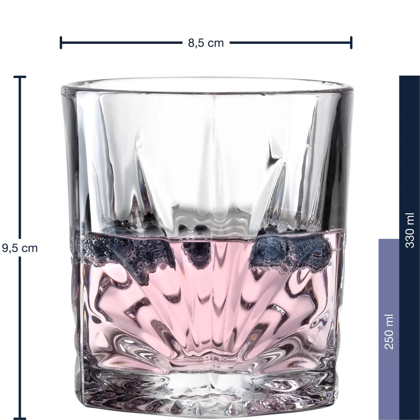 Trinkglas CAPRI 330 ml 4er-Set