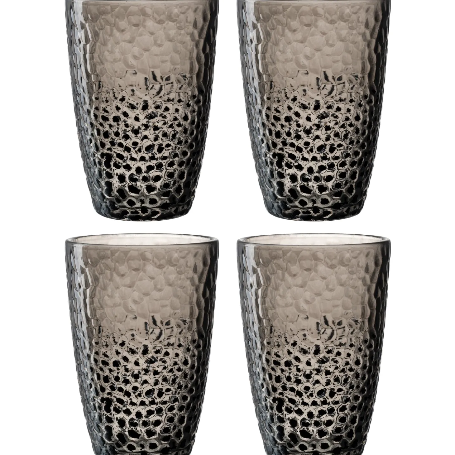Trinkglas MATERA 340 ml anthrazit 4er-Set