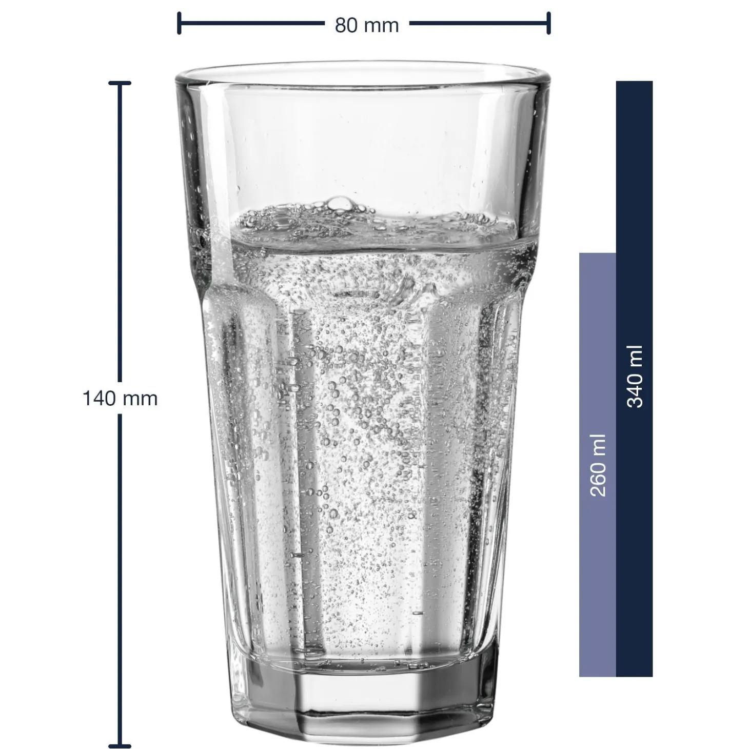 Trinkglas ROCK 340 ml mit persönlicher Gravur