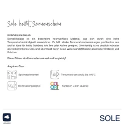 Trinkglas SOLE 440 ml apricot 2er-Set