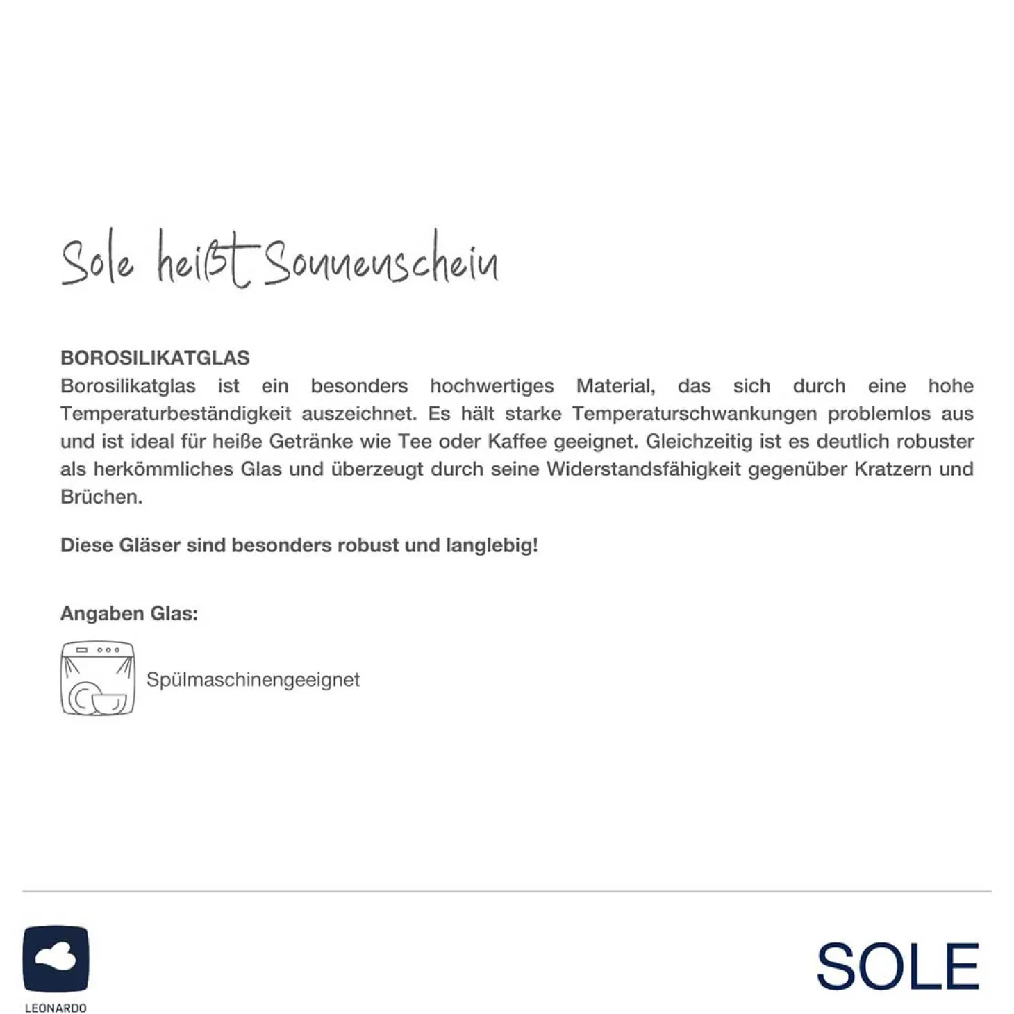 Trinkglas SOLE 300 ml 2er-Set