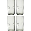 Trinkglas VESUVIO 330 ml grau 4er-Set