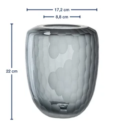 Vase BELLAGIO 22 cm anthrazit