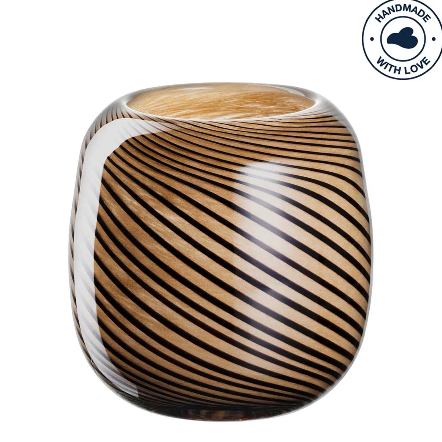 Vase FILO COLORI 16 cm braun