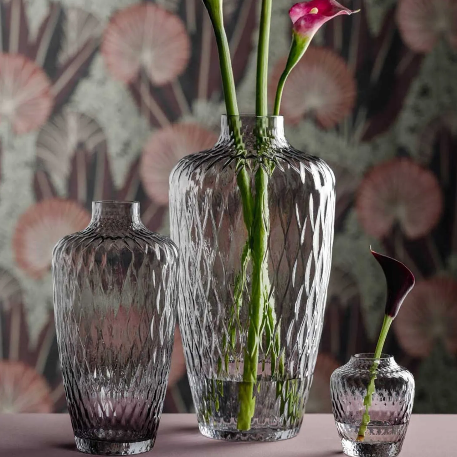 Vase GIULIA 38 cm grau