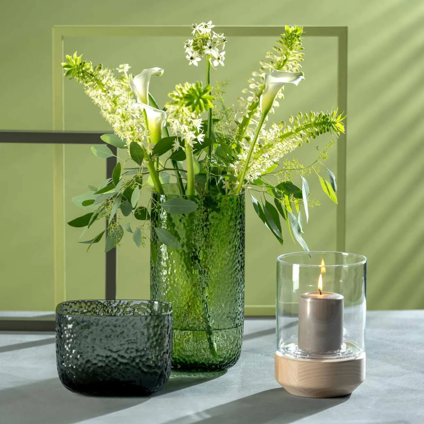 Vase MARTELLO 13 cm grau