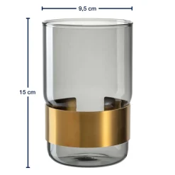 Vase SILENZIO 15 cm grau