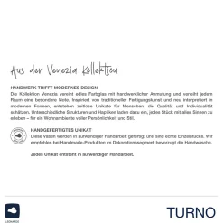 Vase TURNO 34 cm satiniert