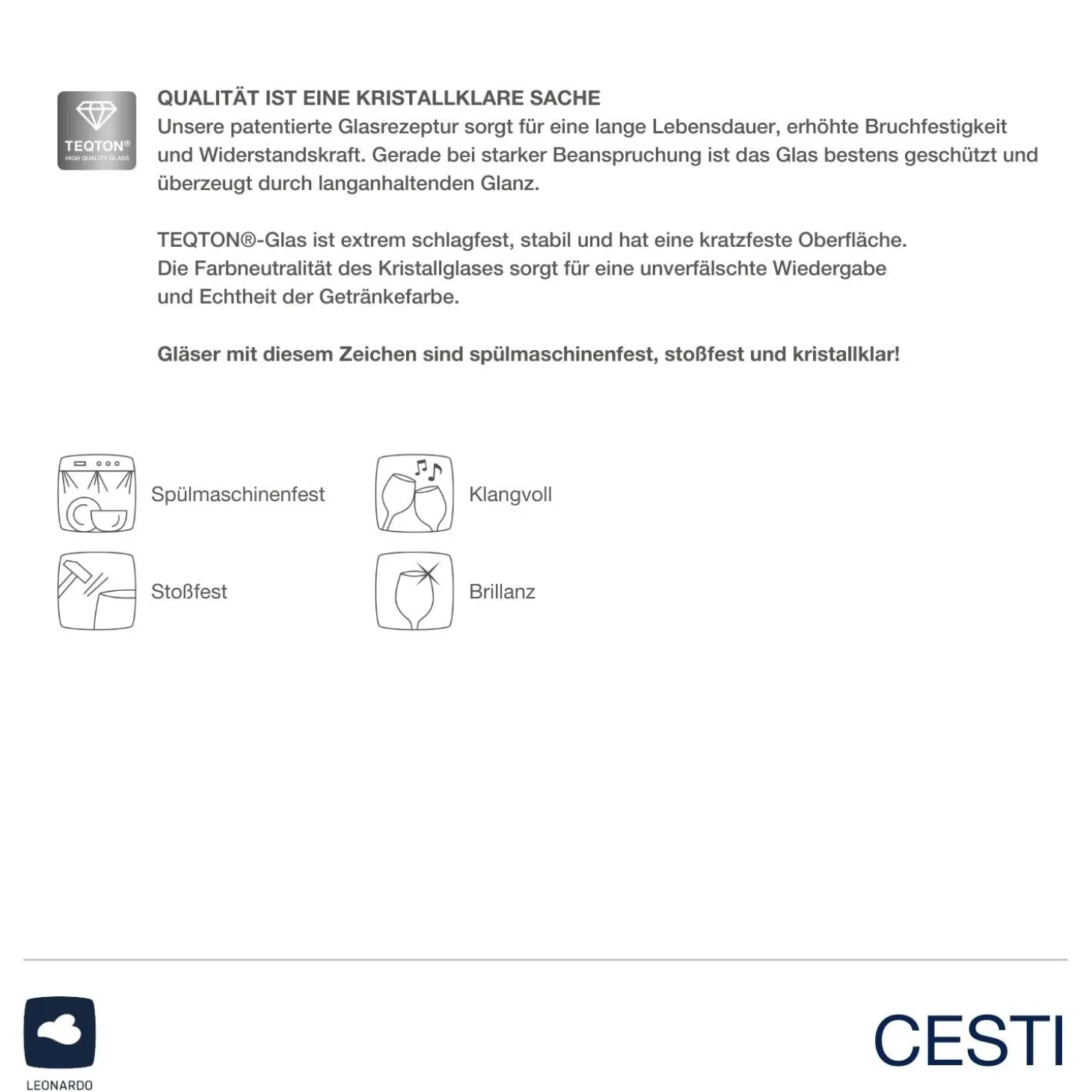 Weißweinglas CESTI 360 ml 6er-Set + Poliertuch